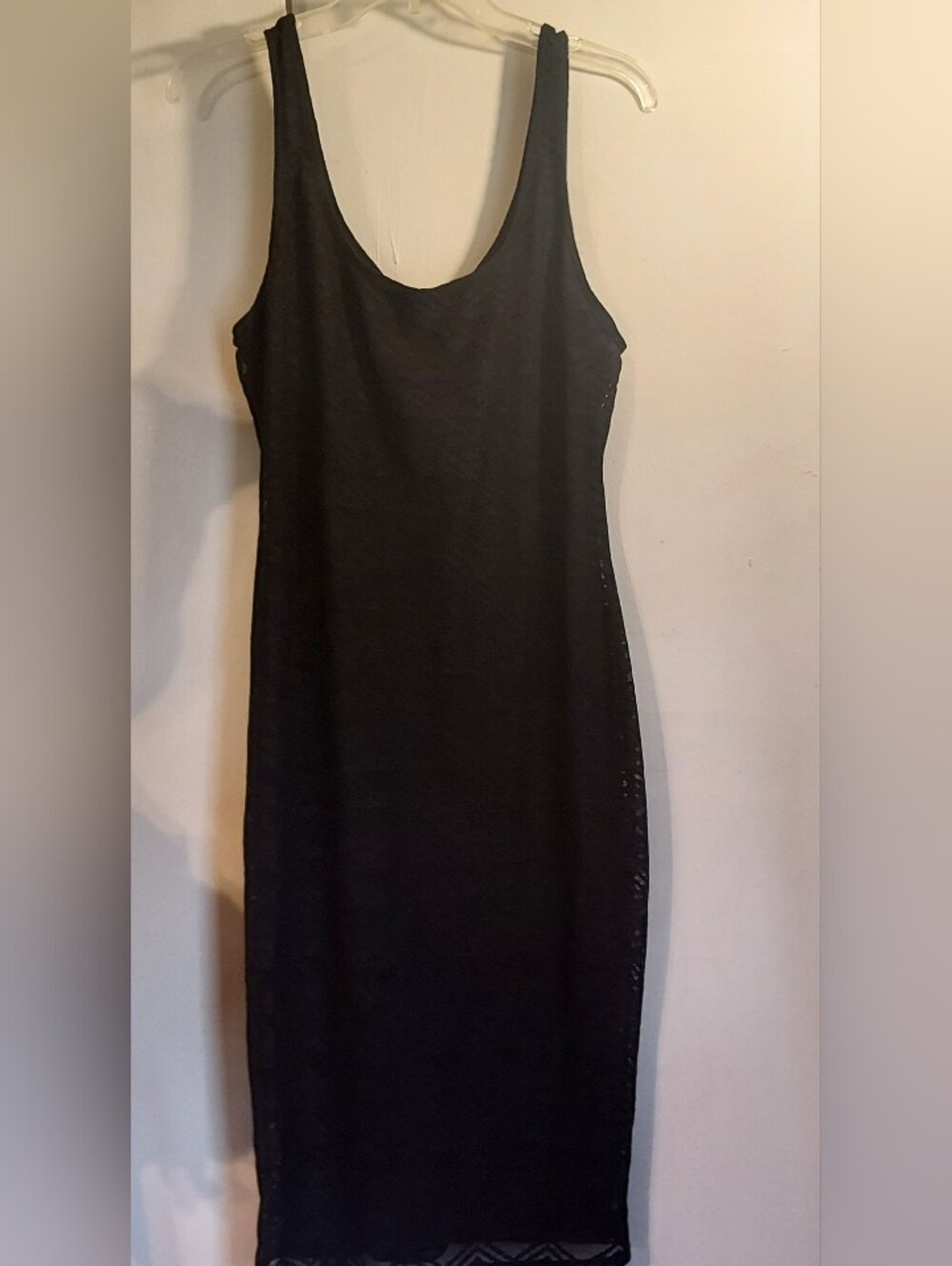 Love Fire Womens Black Sleeveless Midi Dress